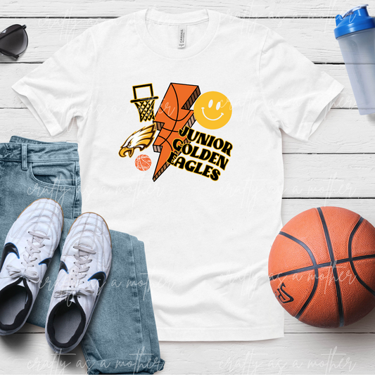 Jr. Golden Eagles Retro Basketball Tee