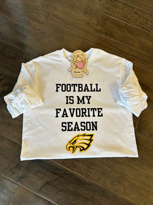 Football is My Favorite Season Long Sleeve Tee