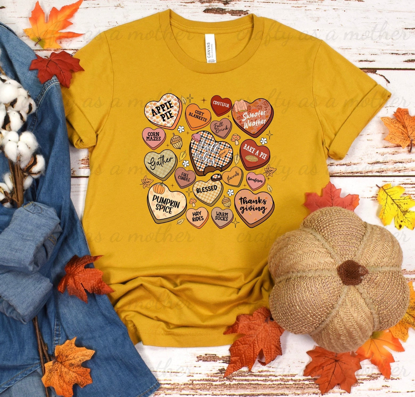 Fall Candy Heart Tee