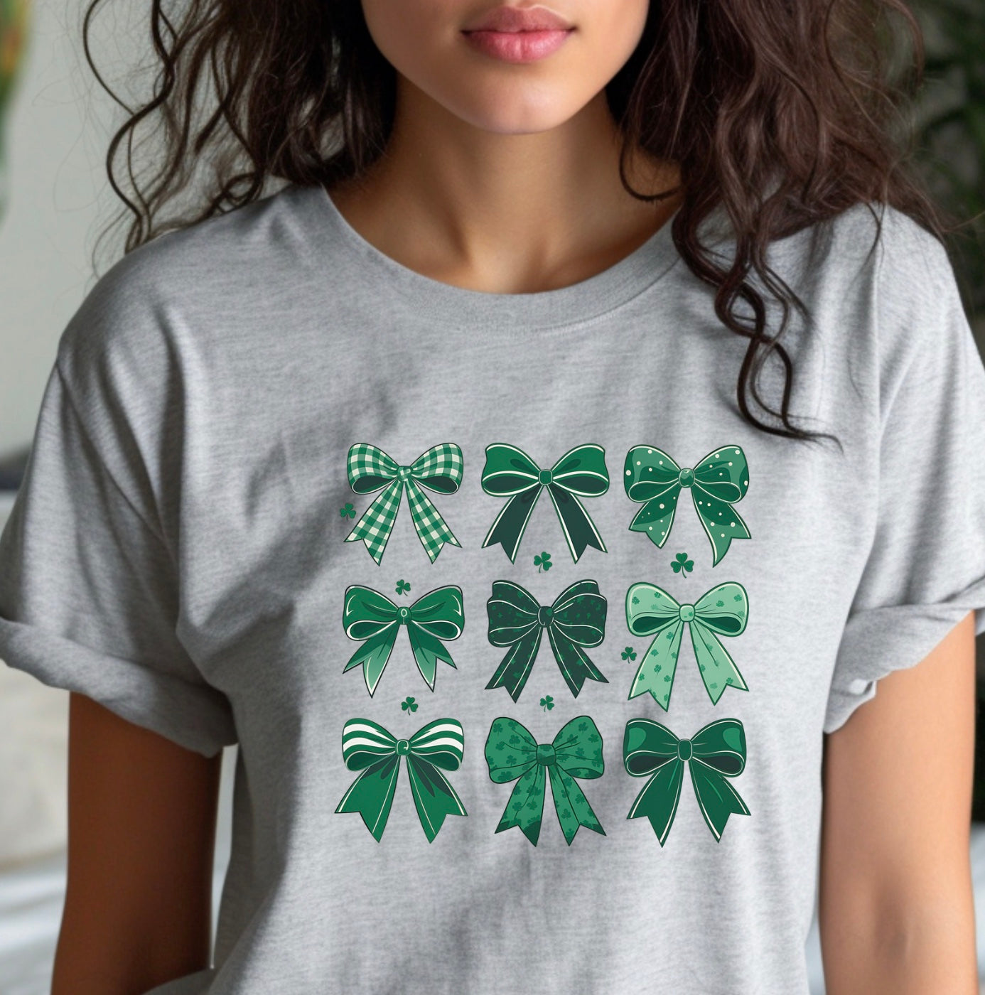 St. Patrick's Coquette Bow Tee