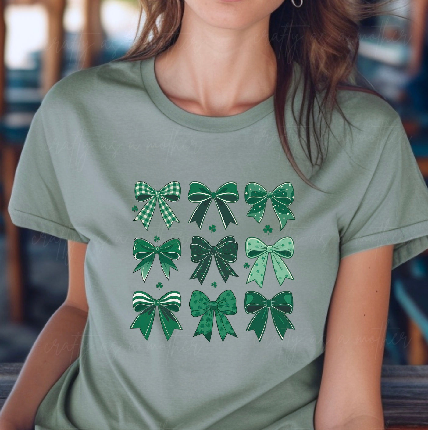 St. Patrick's Coquette Bow Tee