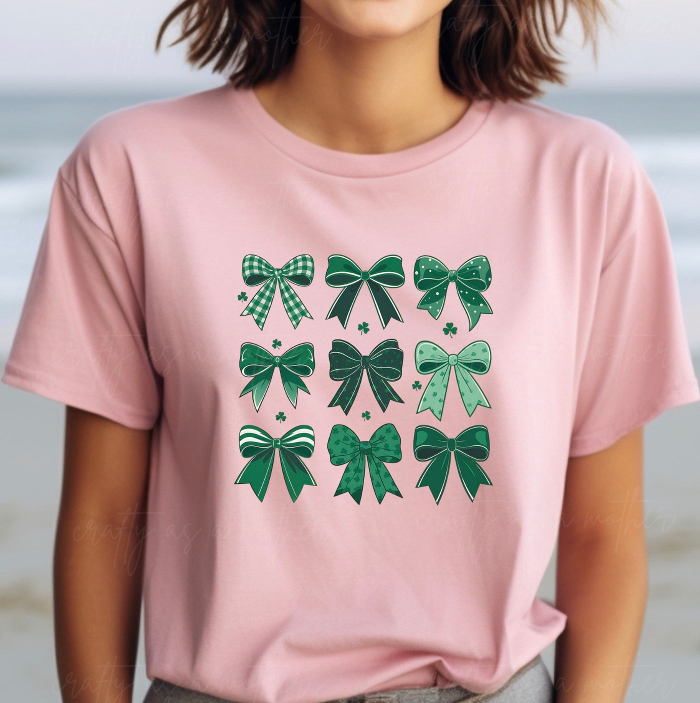 St. Patrick's Coquette Bow Tee