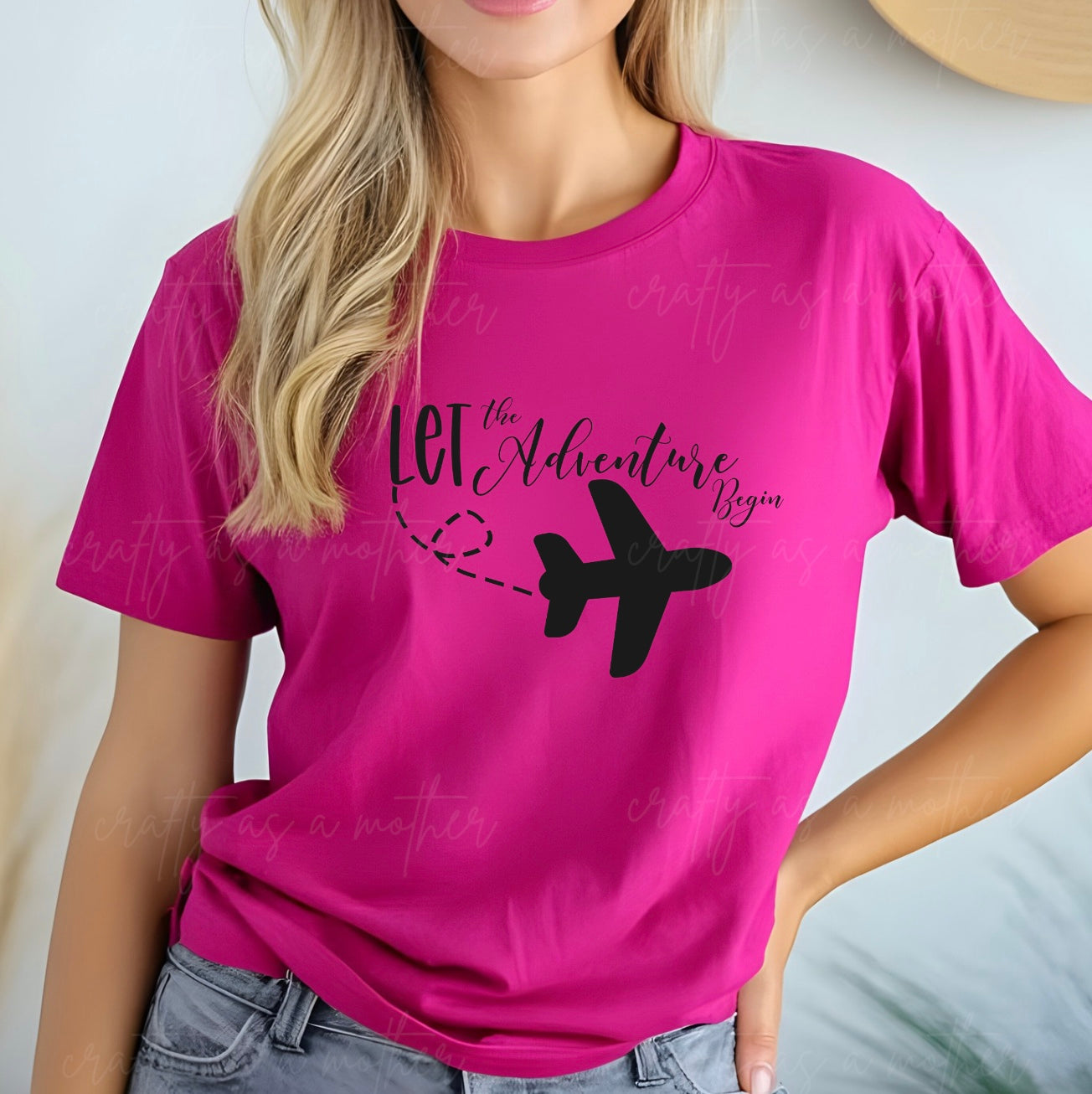 Let The Adventure Begin Plane Tee