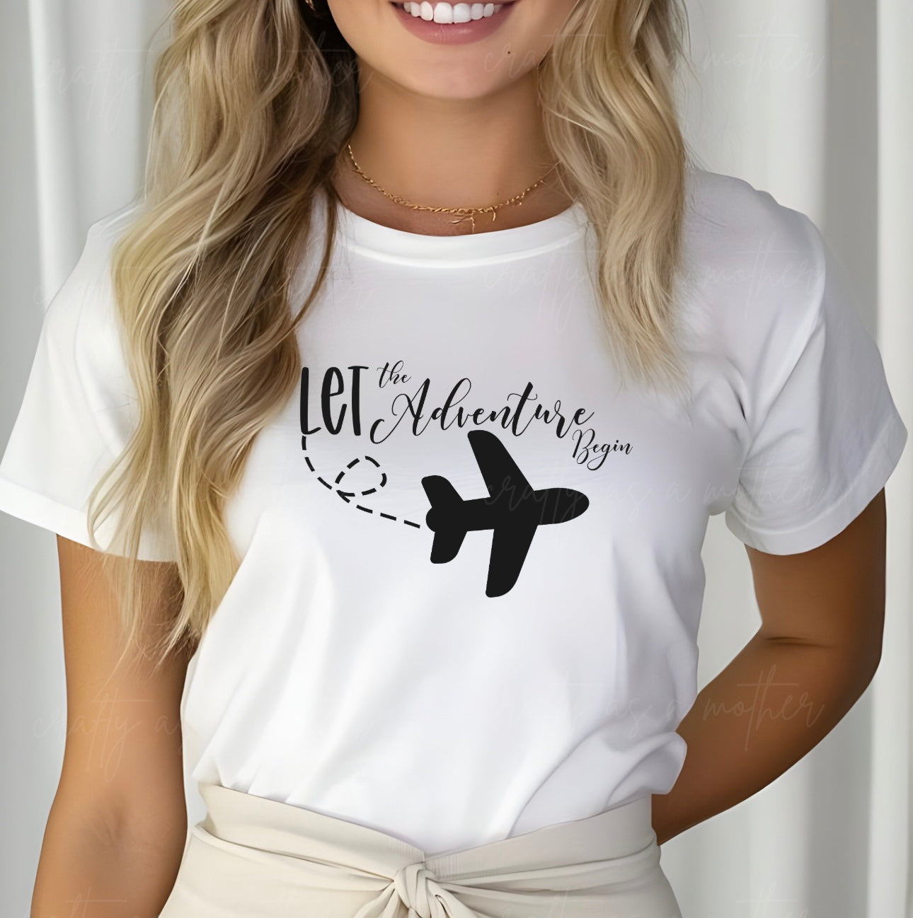 Let The Adventure Begin Plane Tee