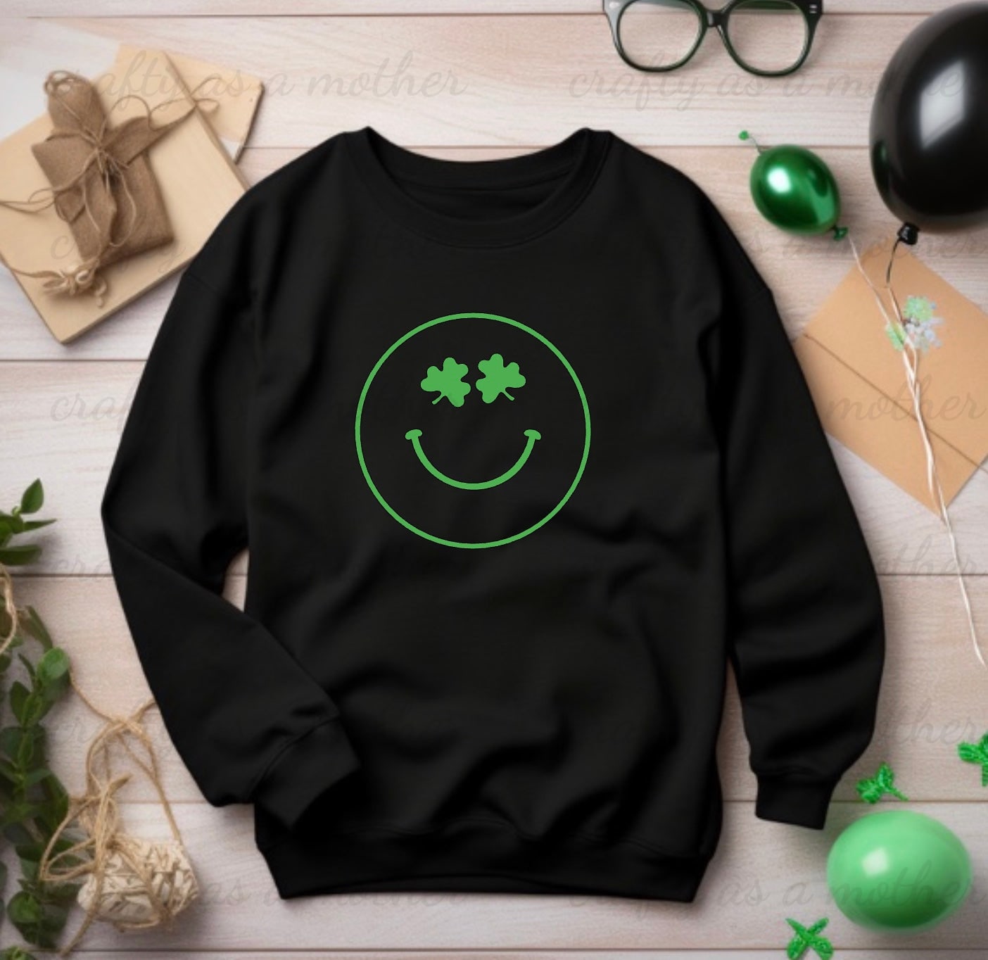 Shamrock Smiley Sweatshirt