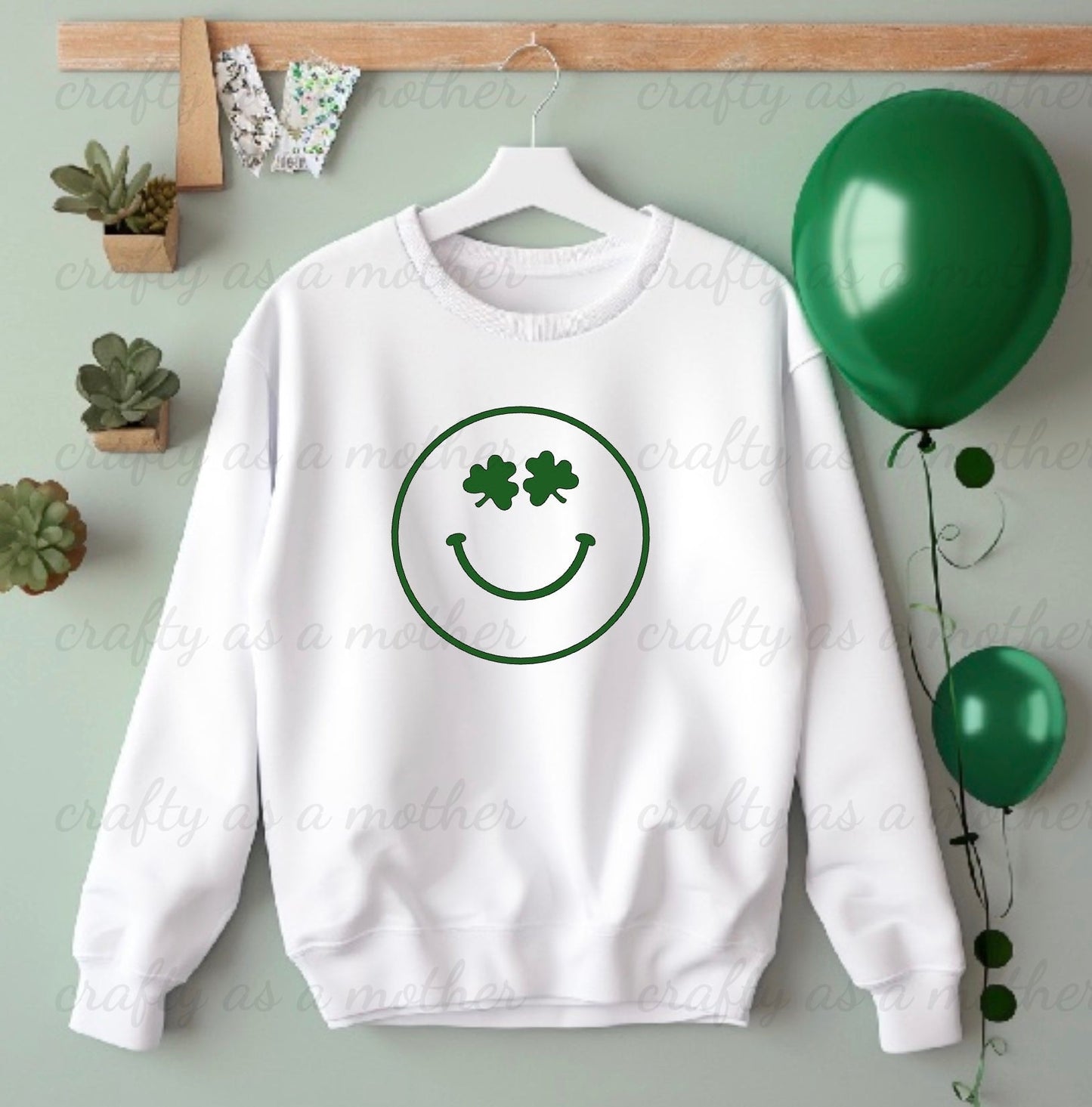 Shamrock Smiley Sweatshirt