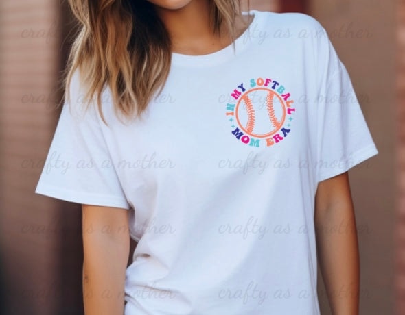 Softball Mom Era Multicolor Tee