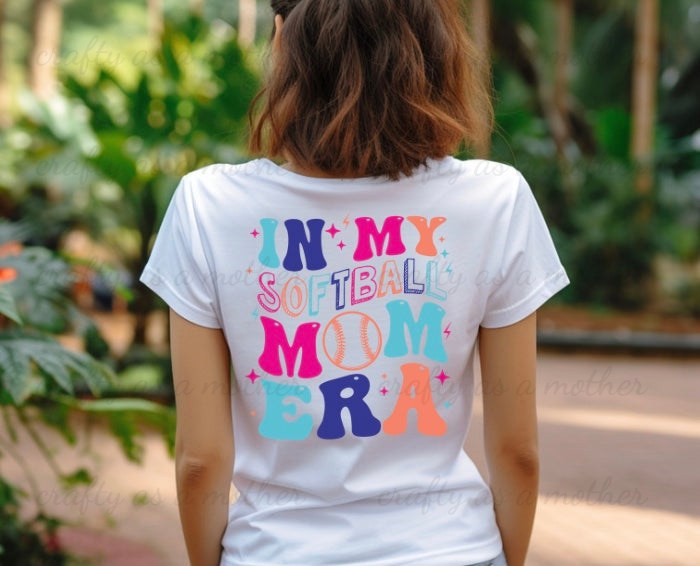Softball Mom Era Multicolor Tee