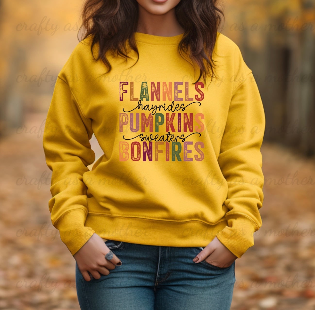 Flannels, Hayrides, Pumpkins Sweatshirt