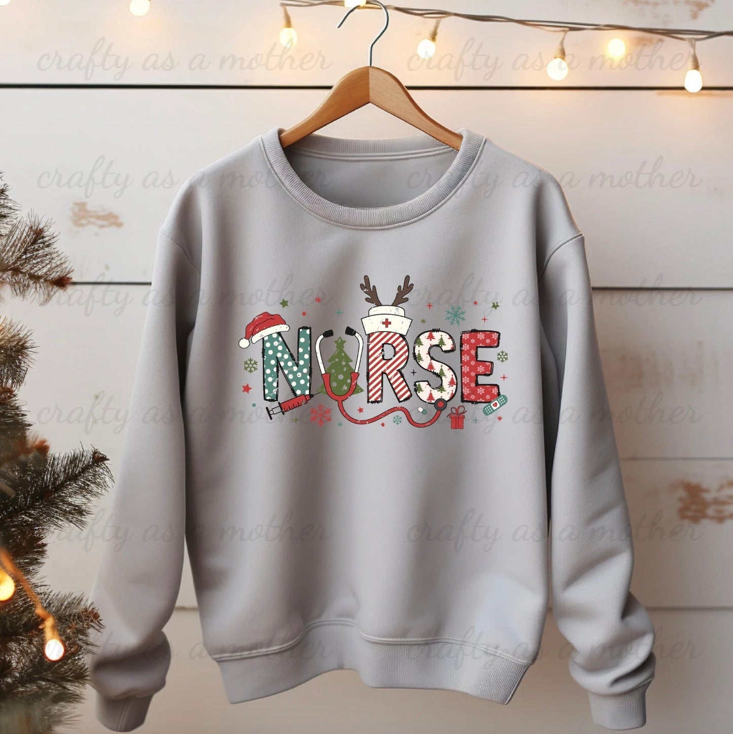 Nurse Retro Xmas Sweatshirt