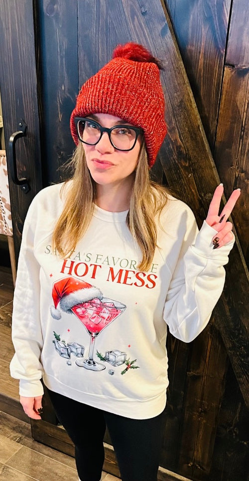 Santa's Favorite Hot Mess Sweatshirt
