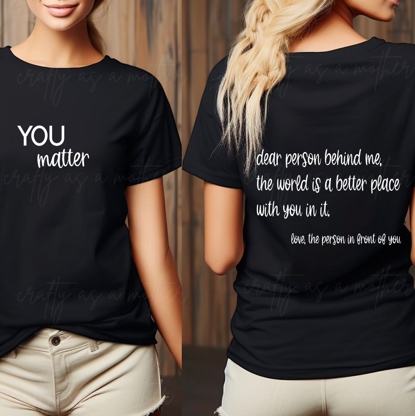 Dear Person Behind Me Double Sided Tee