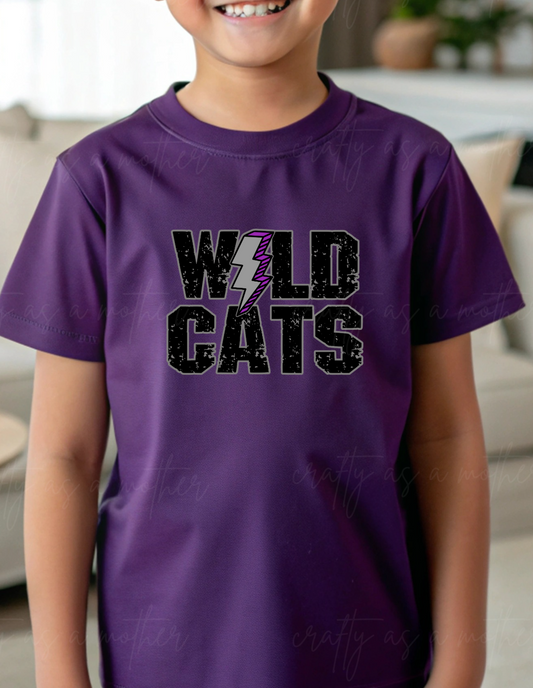 Wildcats Lightning Bolt - Youth