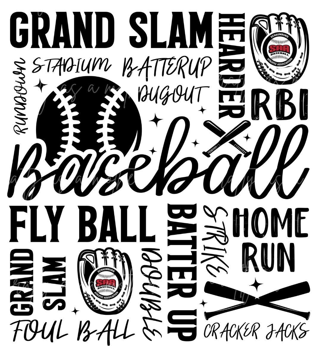 SAA Baseball Vocab - Adult