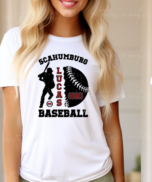 SAA Custom Name & Number GLITTER - Adult