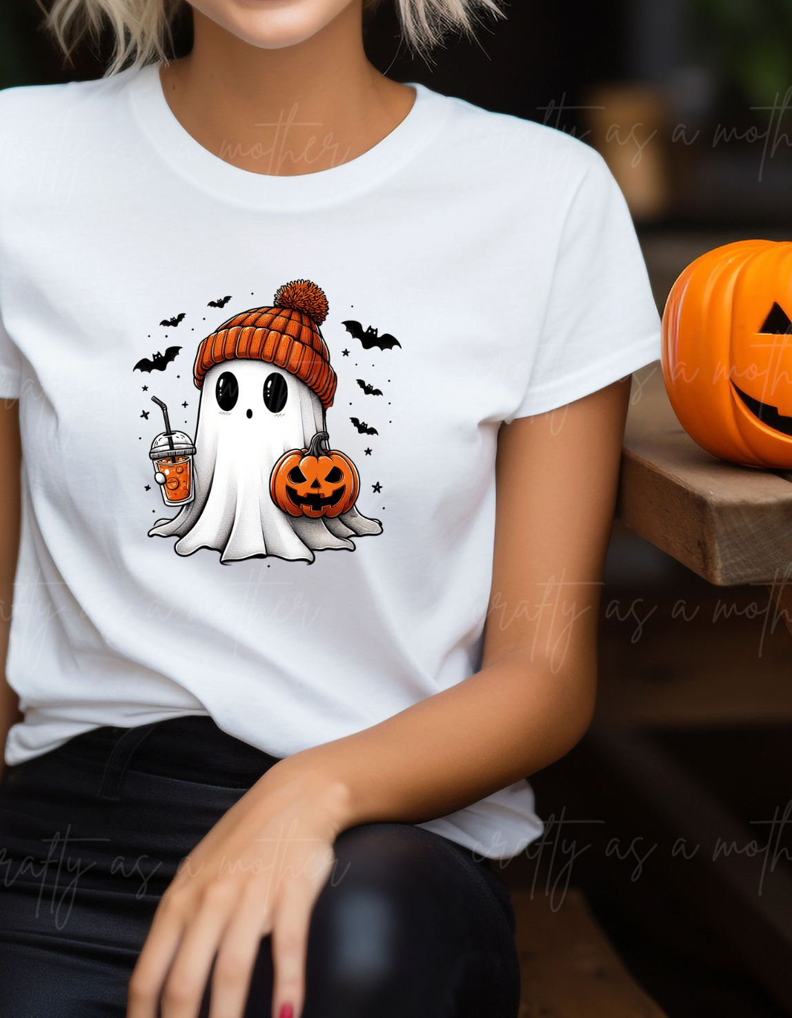 Ghost with Drink Tee