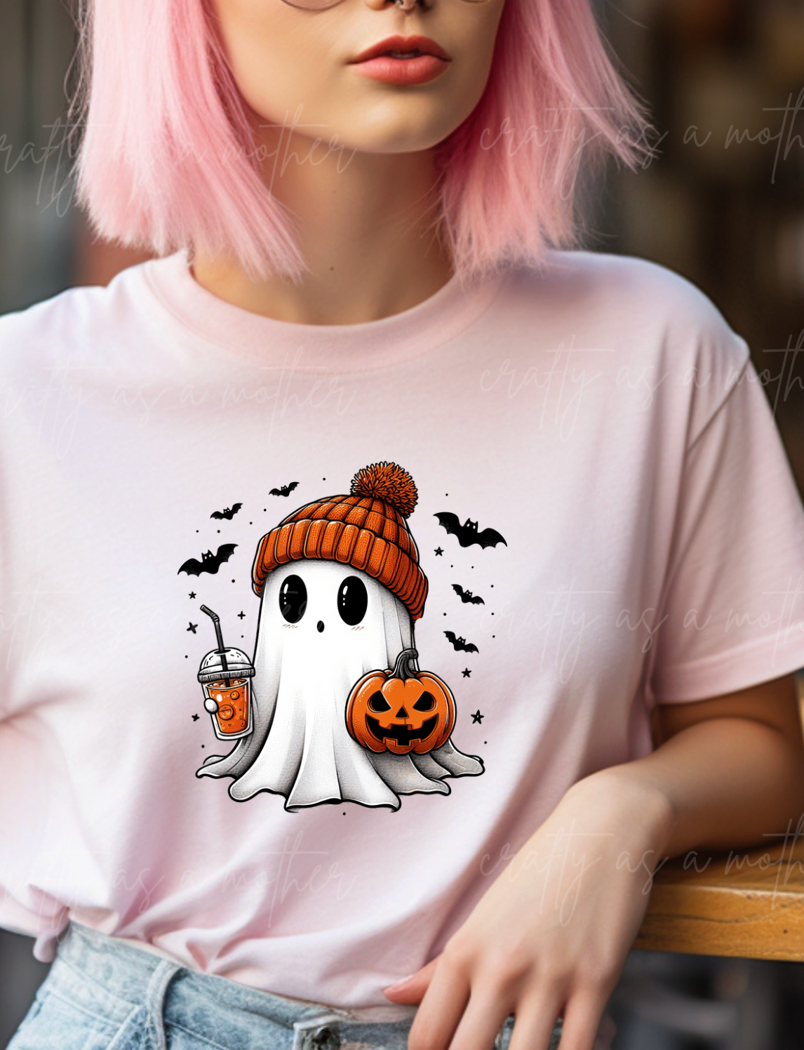 Ghost with Drink Tee