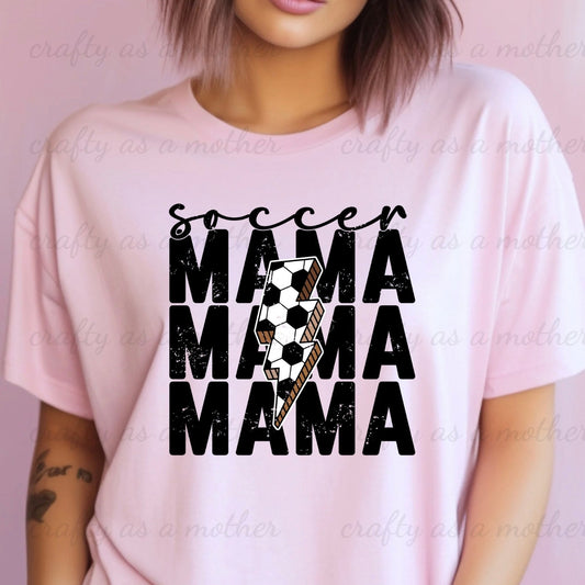 Soccer Mama Lightning Bolt Tee