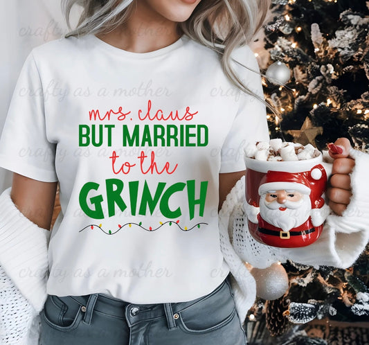 Married to the Grinch Tee