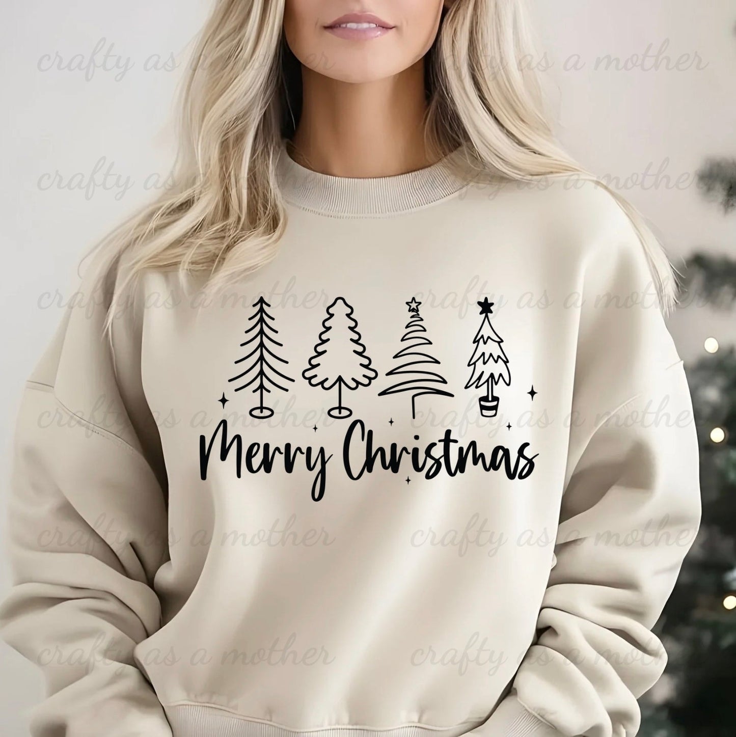 Merry Christmas Trees Sweatshirt