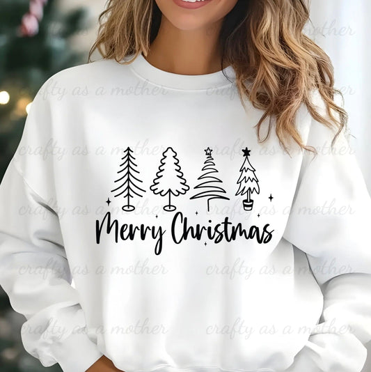 Merry Christmas Trees Sweatshirt