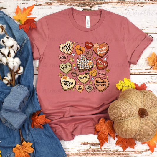 Fall Candy Heart Tee