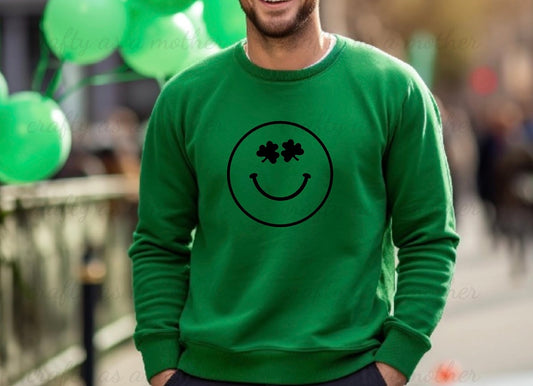 Shamrock Smiley Sweatshirt