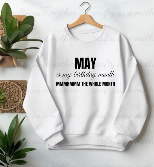 Birthday Month Sweatshirt - May