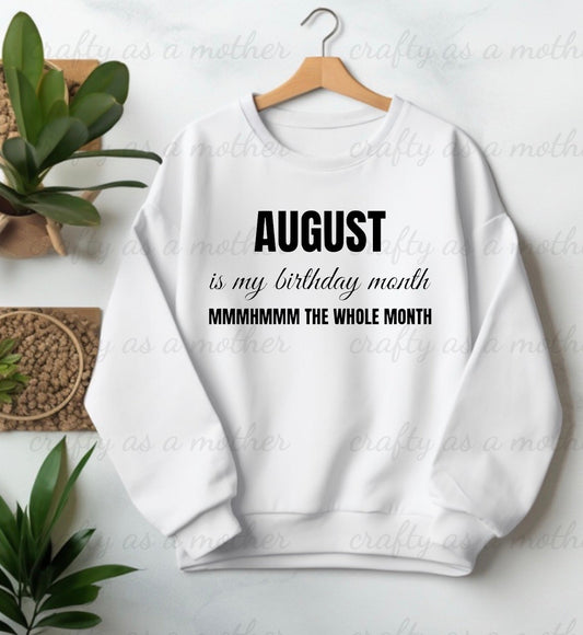 Birthday Month Sweatshirt - August