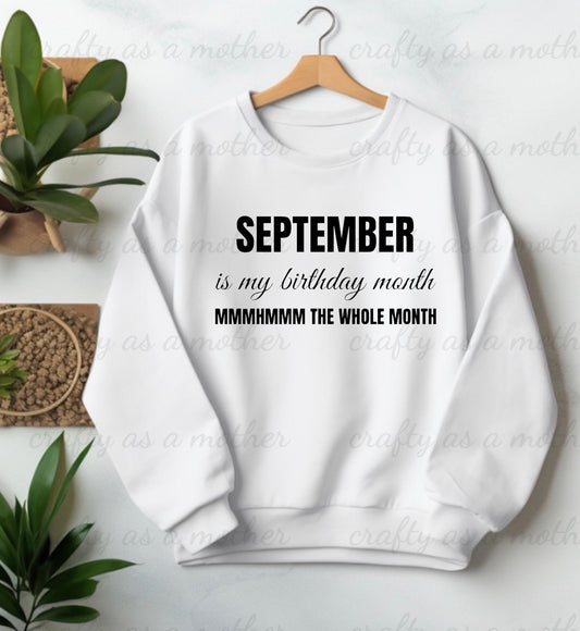 Birthday Month Sweatshirt - September