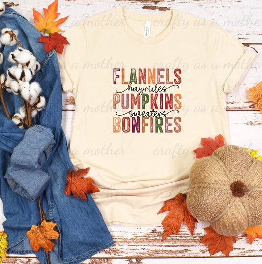 Flannels, Hayrides, Pumpkins Tee