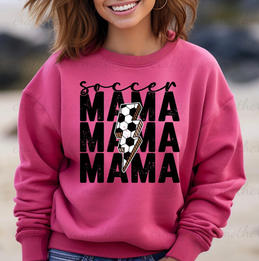 Soccer MAMA Lightning Bolt Sweatshirt