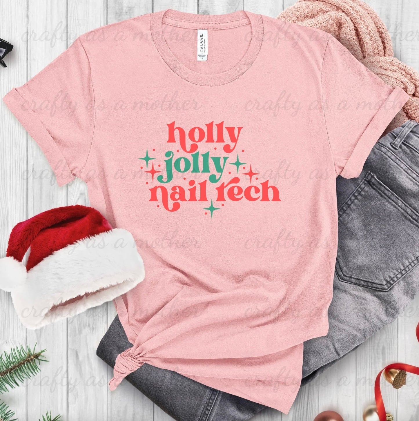 Holly Jolly Nail Tech Tee