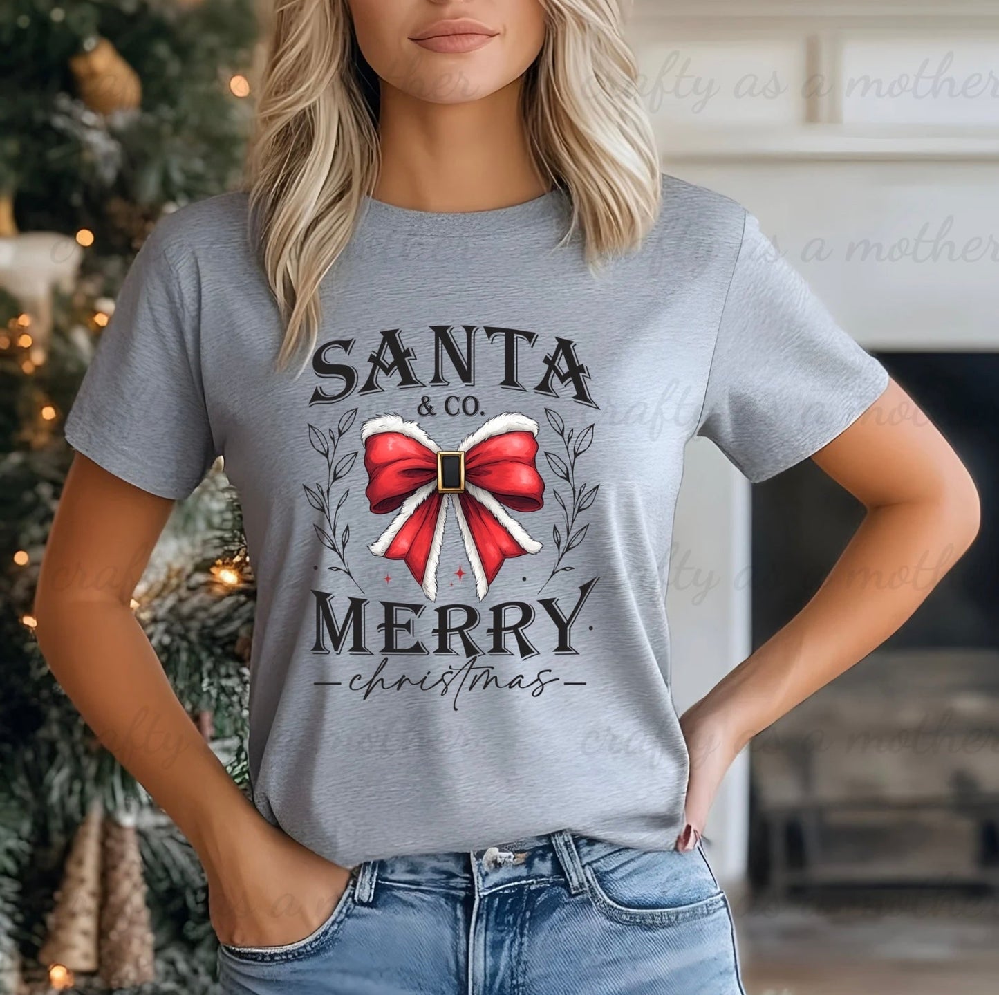 Santa Croquette Bow Tee