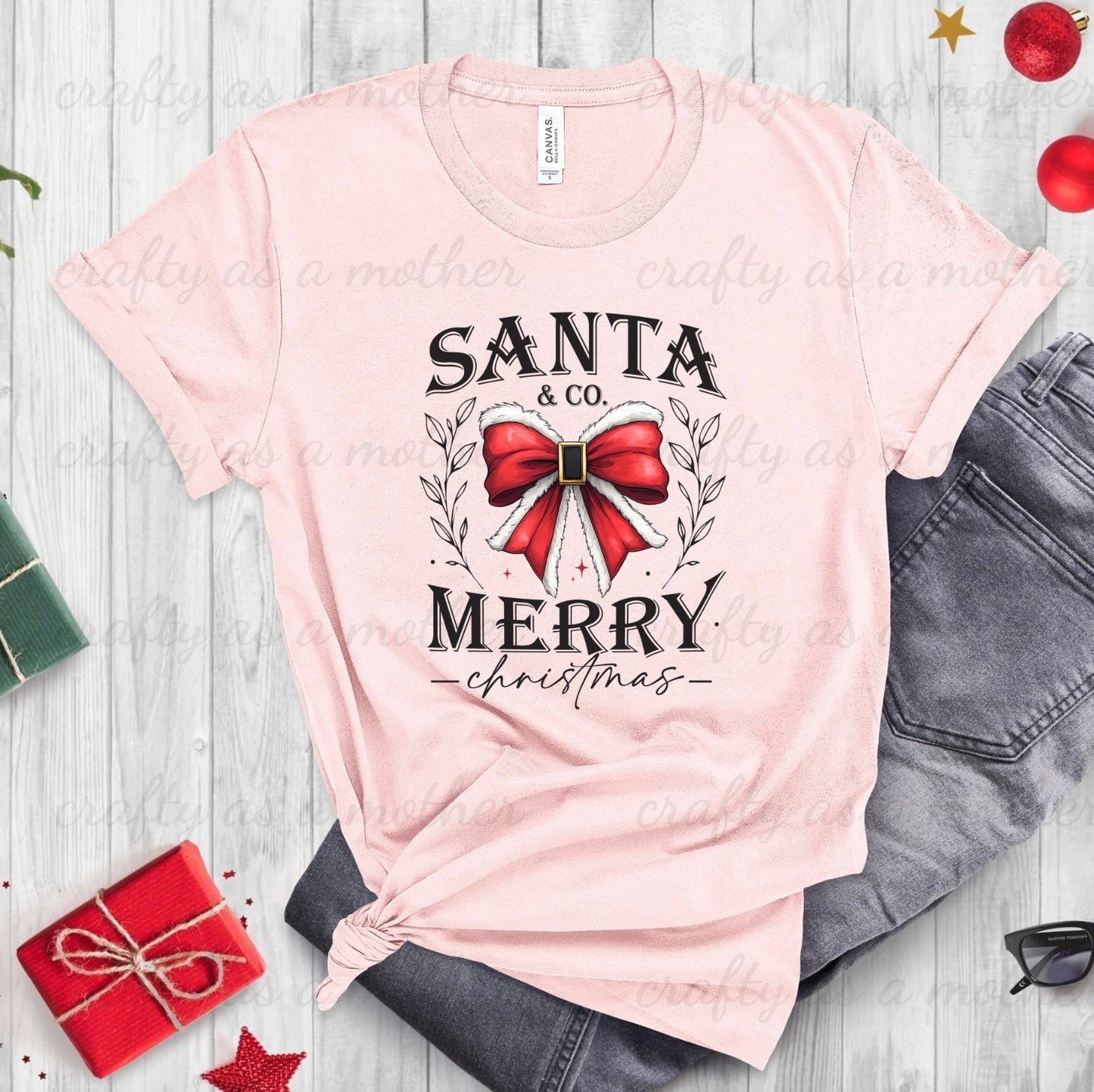 Santa Croquette Bow Tee