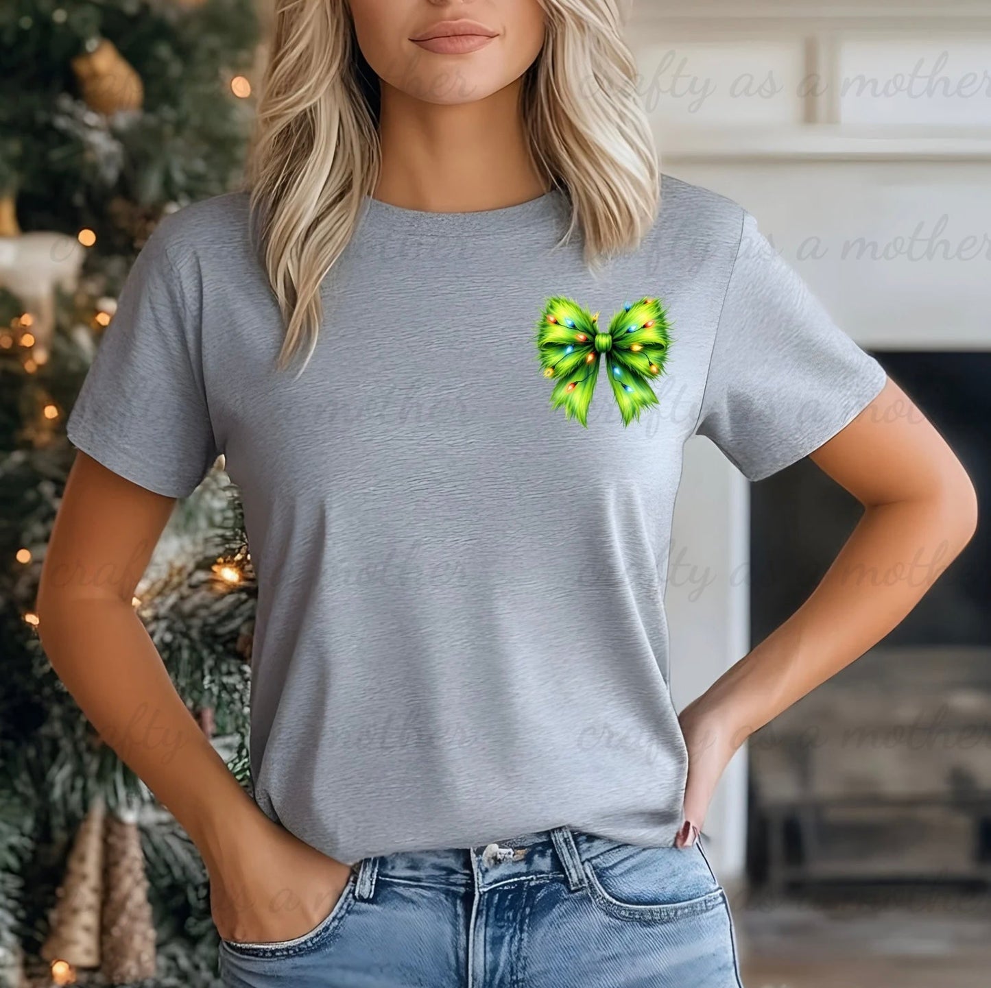 Small Grinch Bow