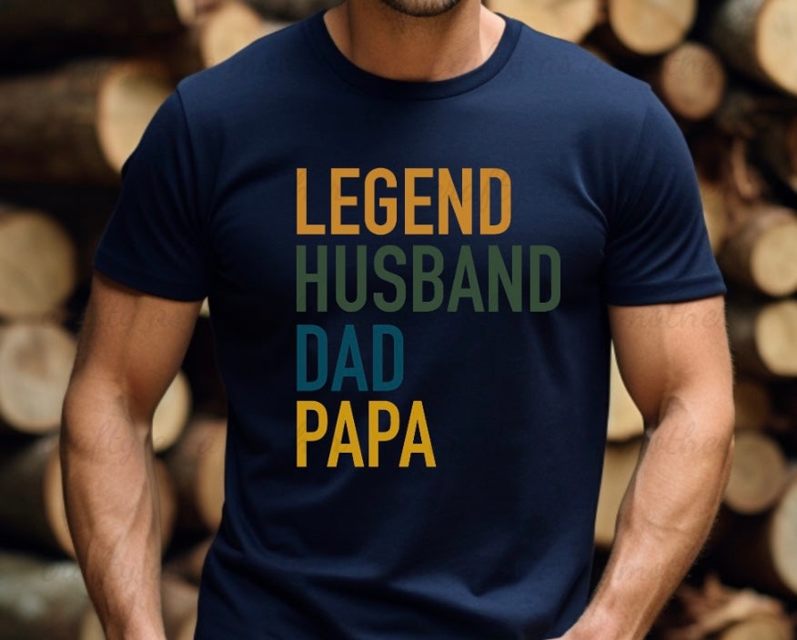 Legend Husband Dad Papa Tee