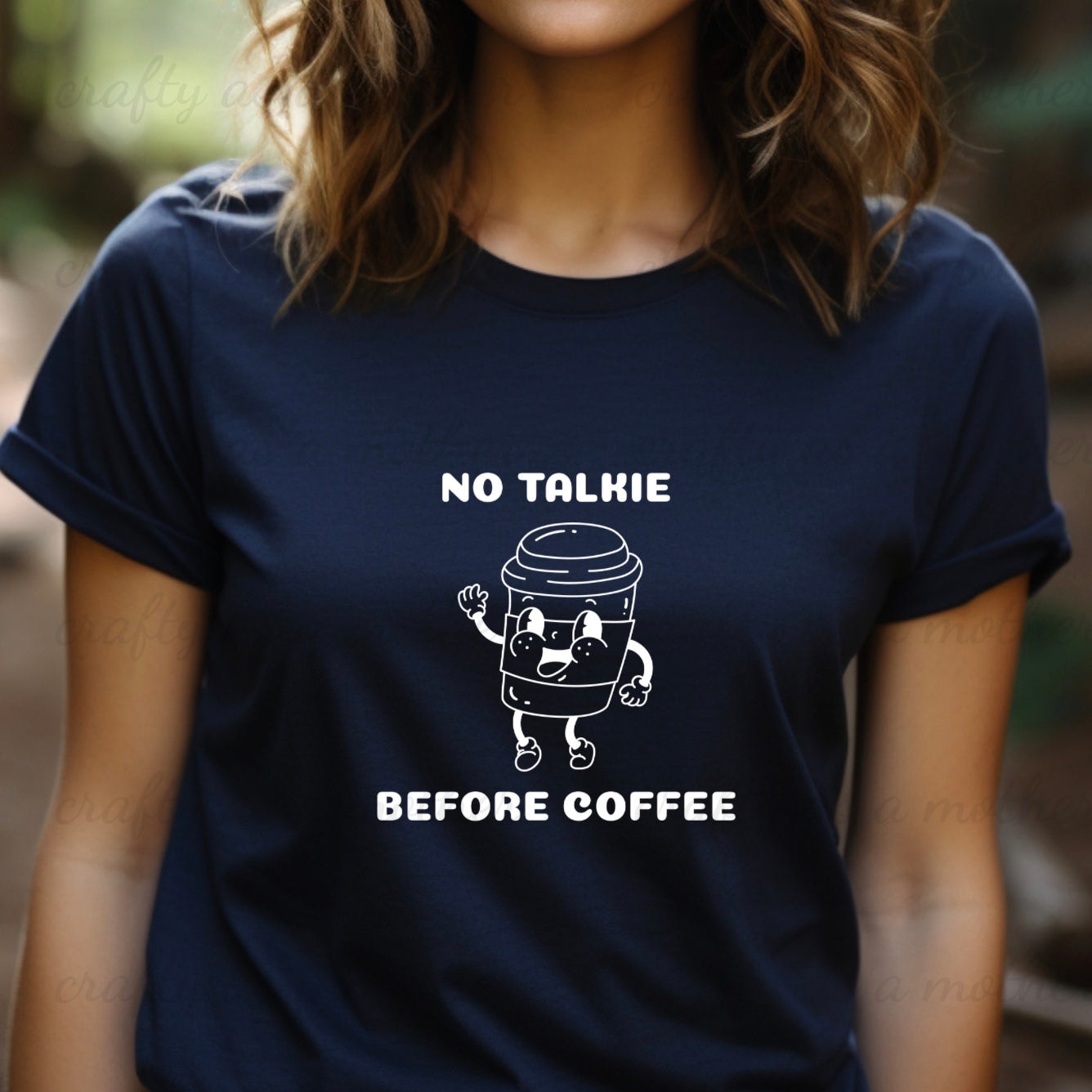 No Talkie Before Coffee Tee