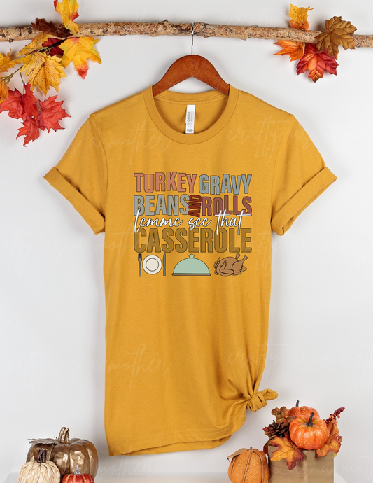 Turkey Gravy Beans & Rolls Tee