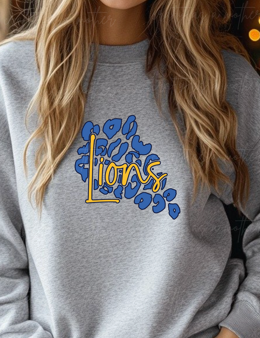 Lions Leopard Print - Adult