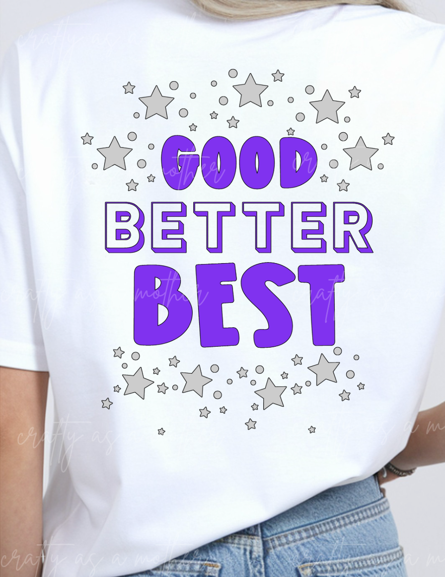 Kiaga Gynmastics Good Better Best Tee - Adult