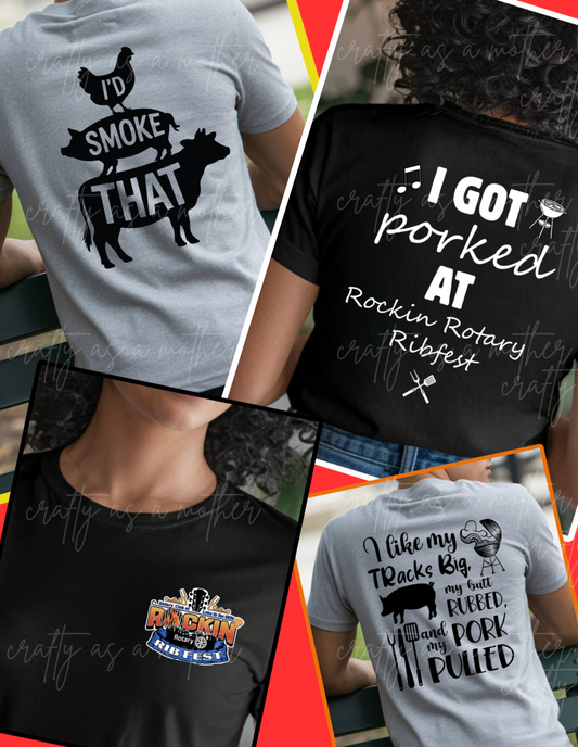 Rockin Rotary Ribfest Tee's