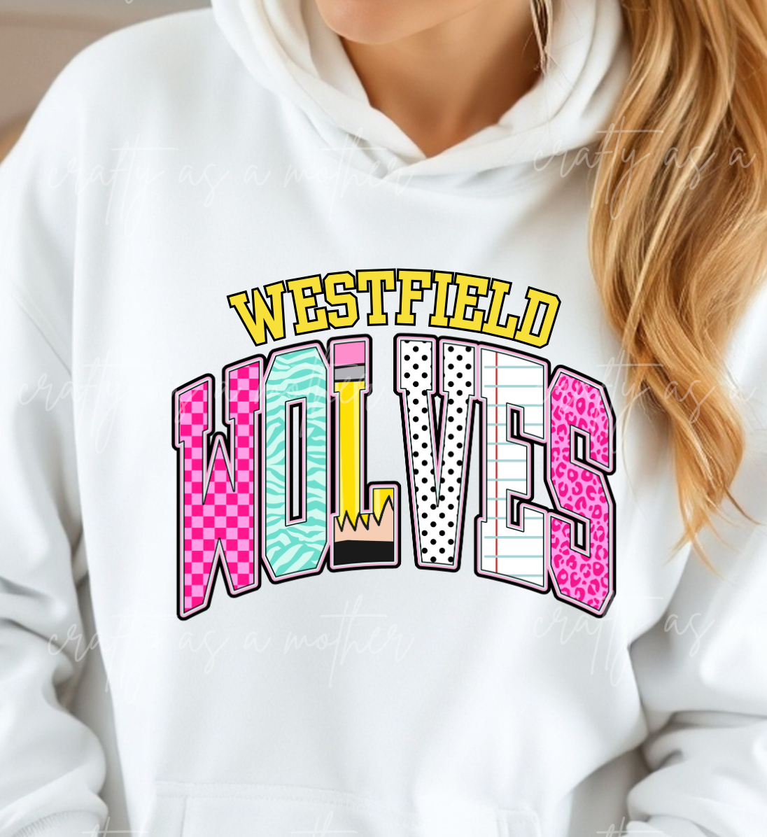 Mixed Print Varsity Wolves - Adult