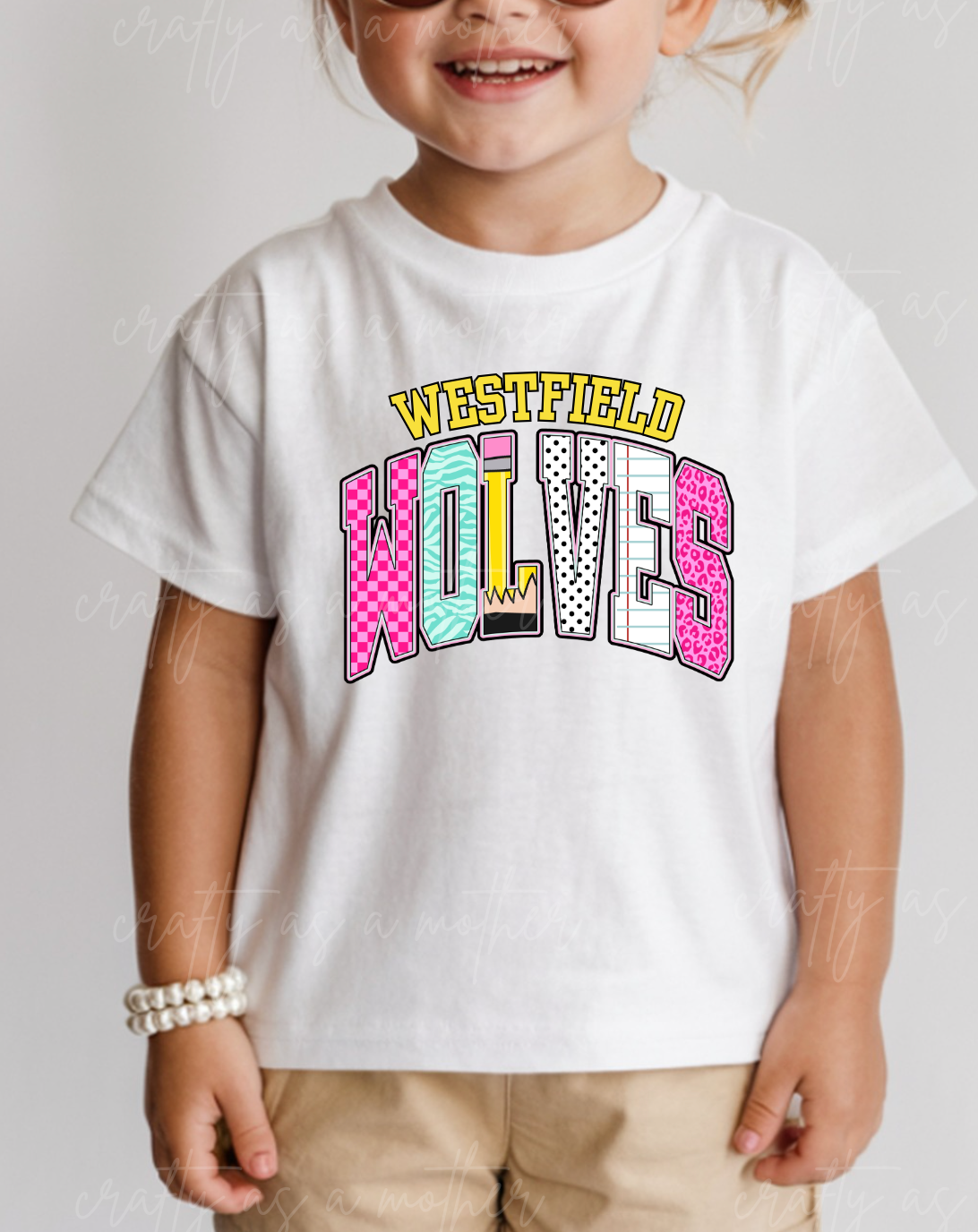 Mixed Print Varsity Wolves - Youth