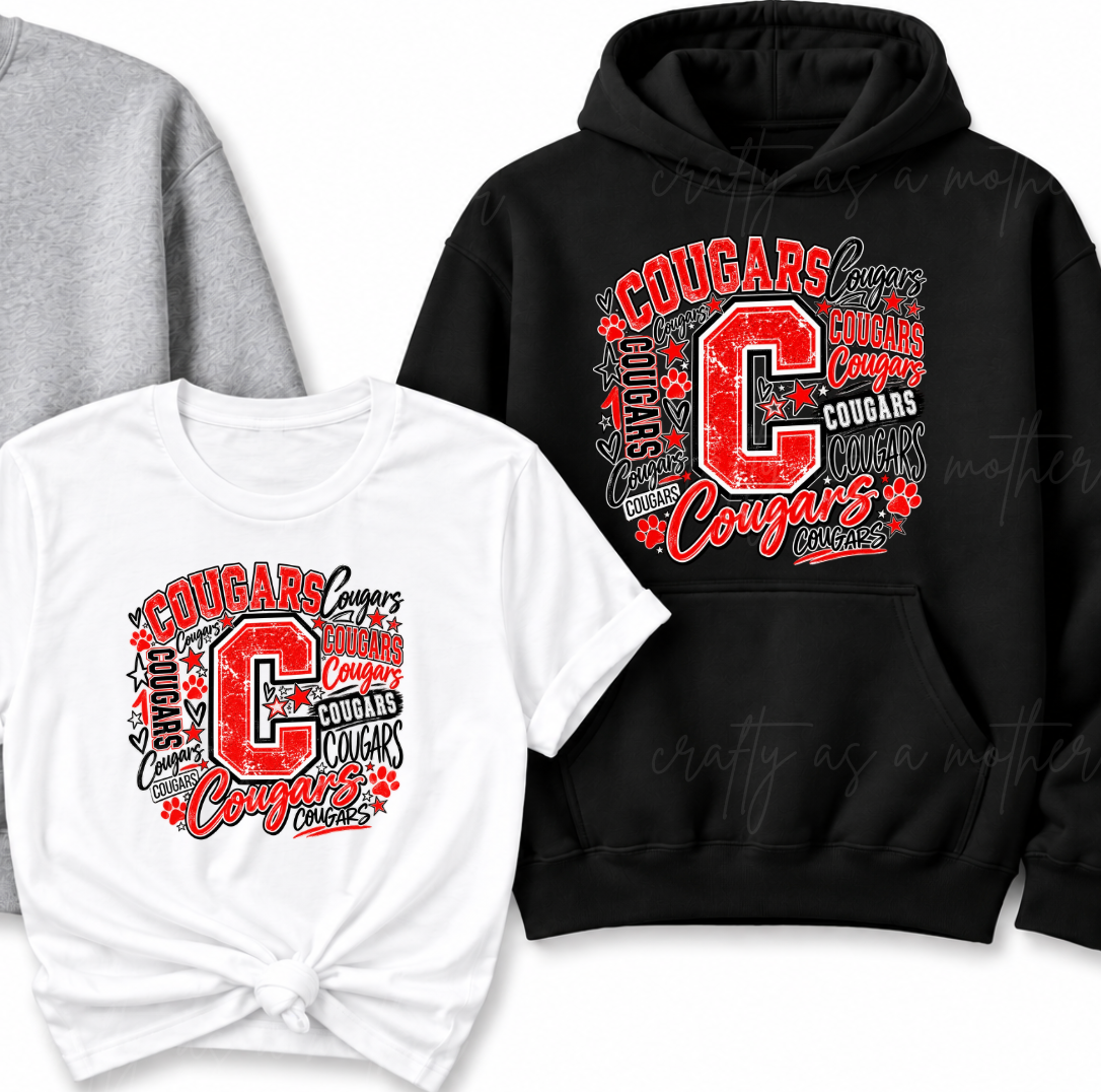 Coleman Cougars Graffiti Design