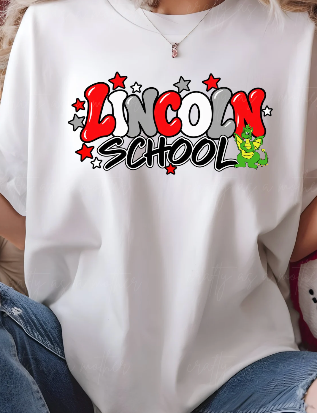 Lincoln School Bubble Letters - Adult