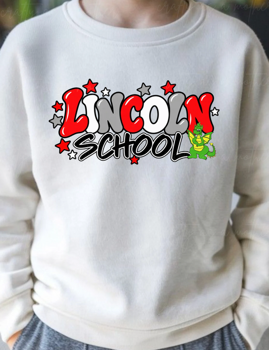 Lincoln School Bubble Letters - Youth