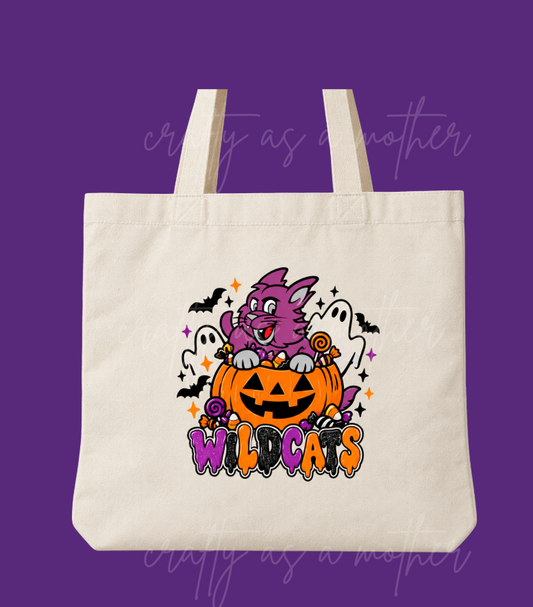 Wildcats Halloween Tote Bag
