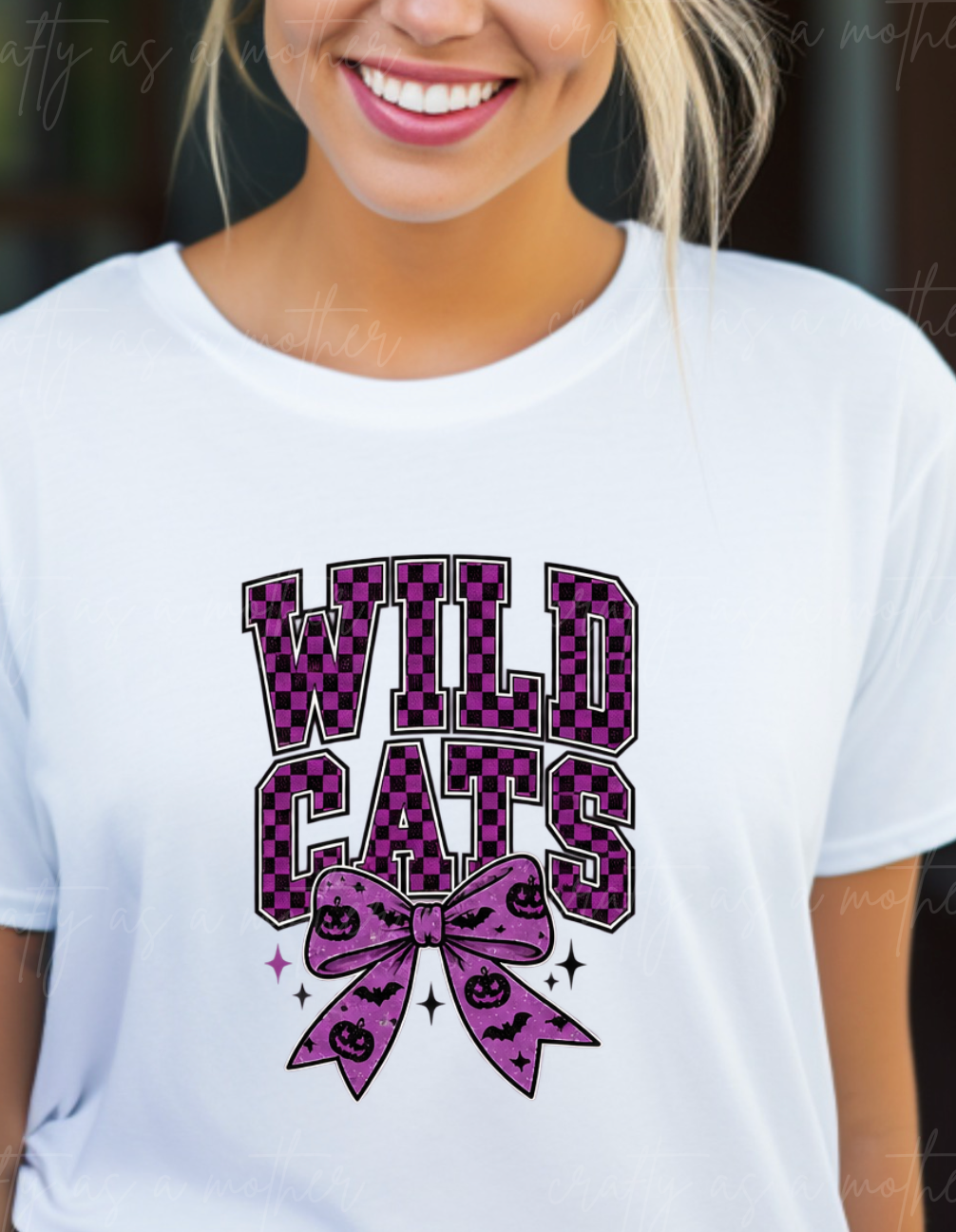 Wildcats Halloween Bow - Adult